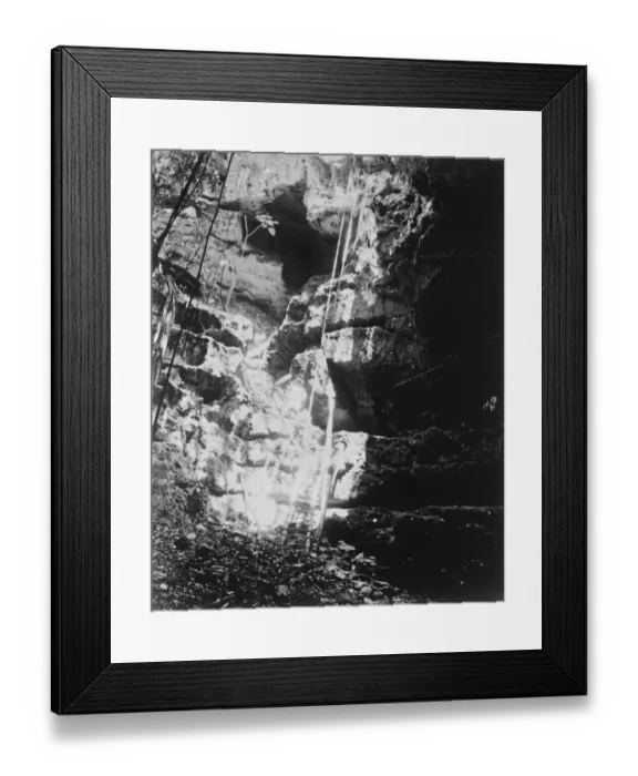 Framed Print : Hole in the cavern. 1926