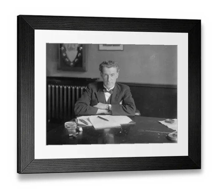 Framed Print : Central News staff. Mr Church. 1928 Framed Print : Central News staff. Mr Church. 1928