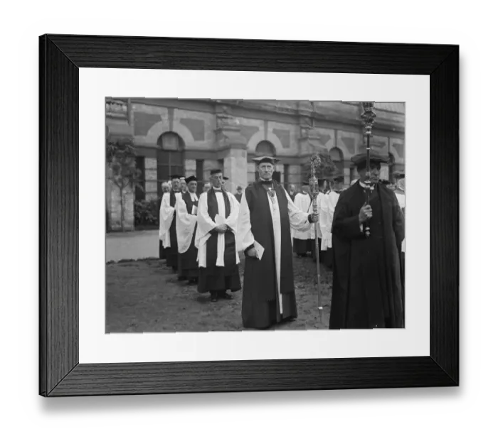Framed Print : Church Pageantry. The Bishop of Gloucester in the procession. 2 October 1928 Framed Print : Church Pageantry. The Bishop of Gloucester in the procession. 2 October 1928