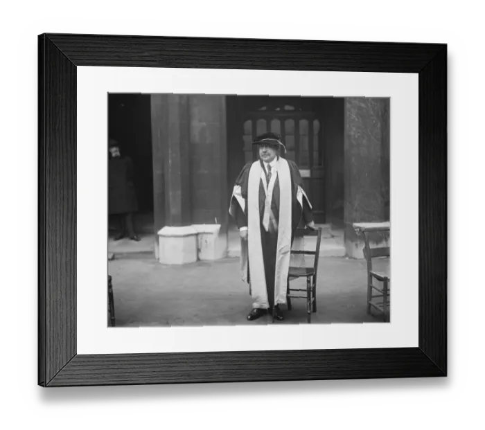 Framed Print : M Painleve, French Minister of War, receives honorary degree at Cambridge University Framed Print : M Painleve, French Minister of War, receives honorary degree at Cambridge University