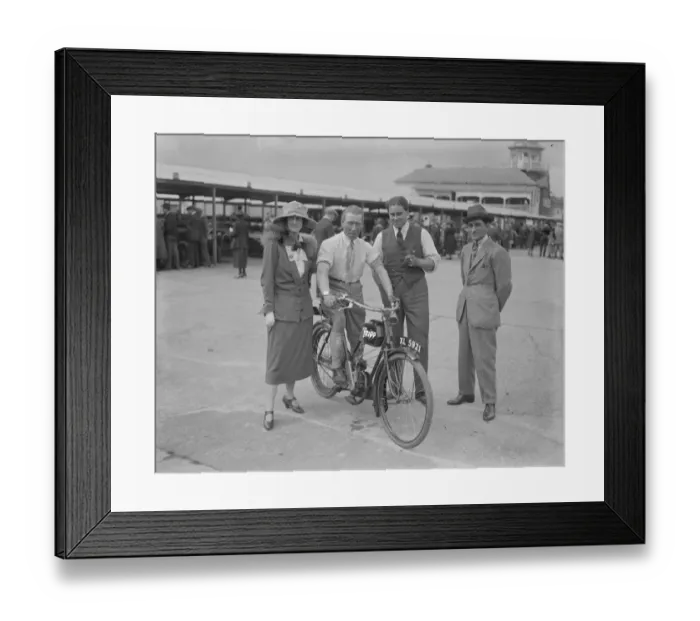 Framed Print : Motorcycling to all A new cycle which costs only ? 22 and does an average of 30 Framed Print : Motorcycling to all A new cycle which costs only ? 22 and does an average of 30