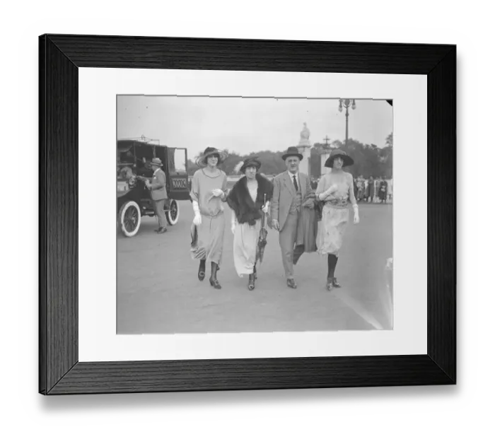 Framed Print : The Kings Garden Party at Buckingham Palace Mr and Mrs Sexton and their daughters 21 Framed Print : The Kings Garden Party at Buckingham Palace Mr and Mrs Sexton and their daughters 21