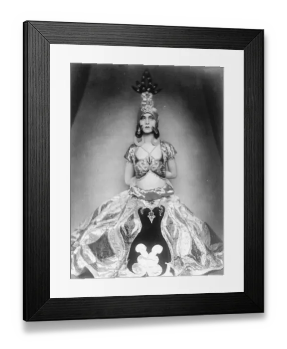 Framed Print : Millionaire Heiresss Novel Fancy Dress Mlle Erna von Hart, daughter of Austria