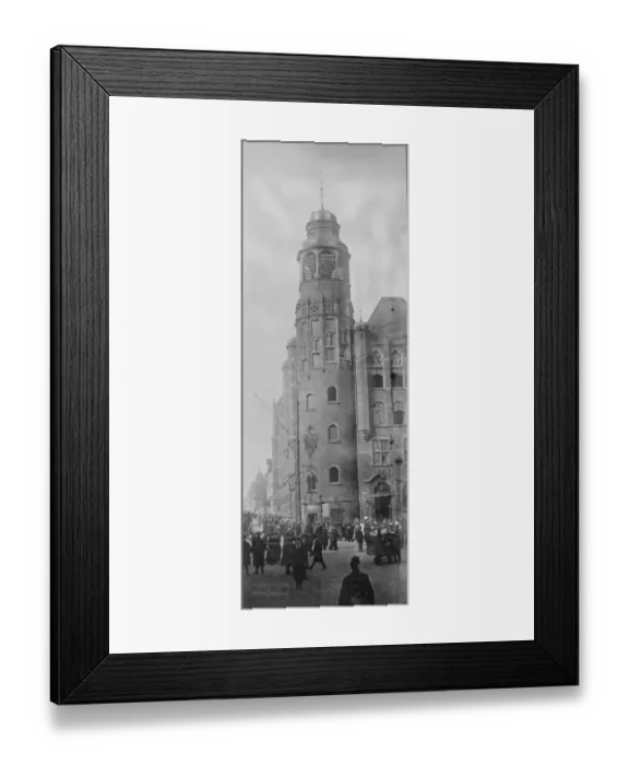 Framed Print : Tower of the Post Office at Essen. 6 January 1923