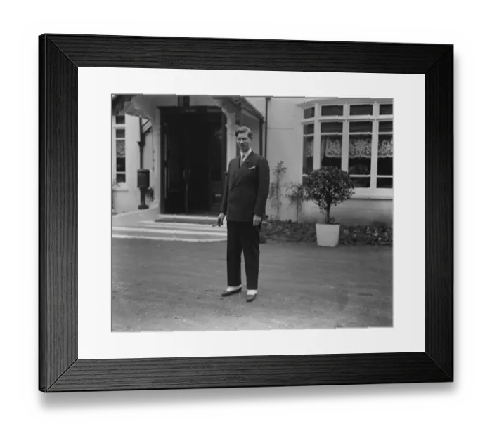 Framed Print : Prince Carol at South Godstone today, where he has been the guest of Count Jonescu Framed Print : Prince Carol at South Godstone today, where he has been the guest of Count Jonescu