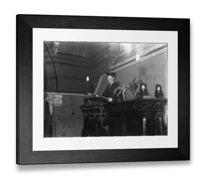 Framed Print : Miss Mary C Collins, the first woman pastor of the North Bow Congregational Church Framed Print : Miss Mary C Collins, the first woman pastor of the North Bow Congregational Church