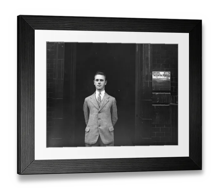 Framed Print : C N staff member - Mr Campbell, Editorial department. September 1929 Framed Print : C N staff member - Mr Campbell, Editorial department. September 1929