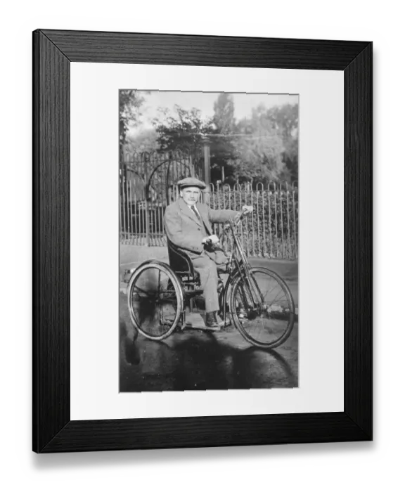 Framed Print : A handy man. Mr J H Nunley, of Rushden, Northamptonshire, who is making