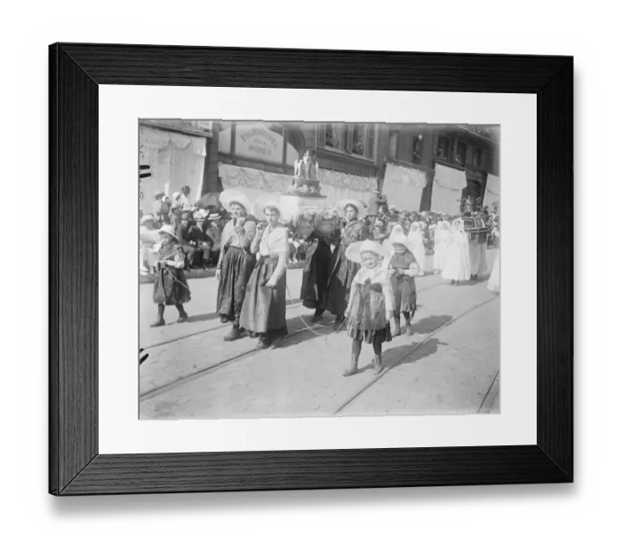 Framed Print : The procession of Our Lady at Boulogne, France. Picturesque Fisher girls in the procession Framed Print : The procession of Our Lady at Boulogne, France. Picturesque Fisher girls in the procession