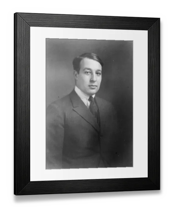 Framed Print : Herr Castigliani Who will arrive in Ebgland this week on a private mission early