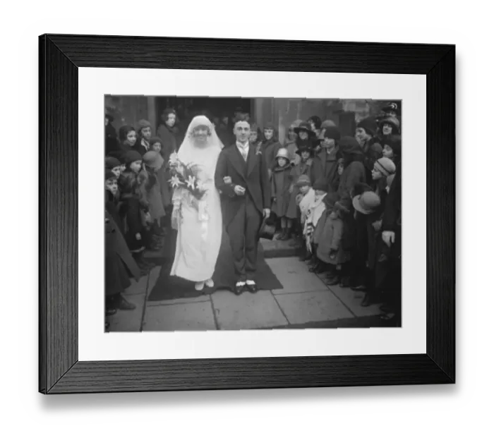Framed Print : Rhodes Scholar weds an Oxford B A Mr Clark Leslie Mock B A, late Rhodes Scholar Framed Print : Rhodes Scholar weds an Oxford B A Mr Clark Leslie Mock B A, late Rhodes Scholar