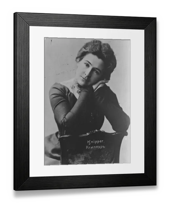 Framed Print : Famous Russian Authors Widow To Visit London As a Star in the Moscow Players Mme Framed Print : Famous Russian Authors Widow To Visit London As a Star in the Moscow Players Mme