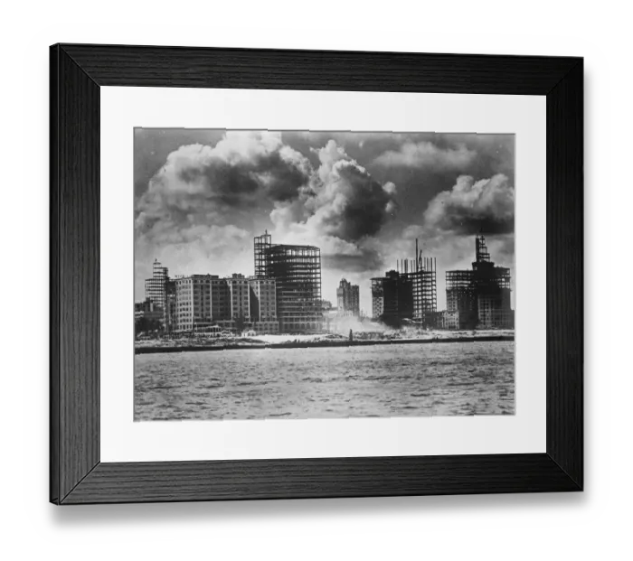Framed Print : Many killed and town laid to waist by hurricane. Miami, Florida, which is reported Framed Print : Many killed and town laid to waist by hurricane. Miami, Florida, which is reported
