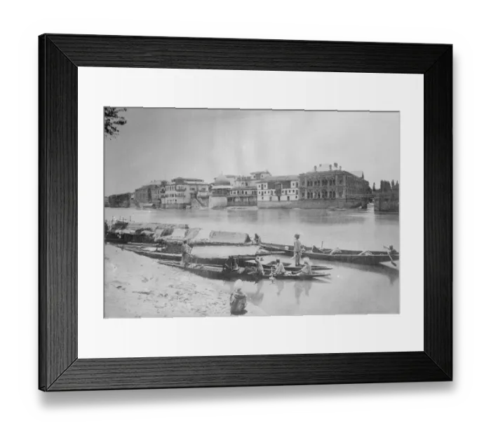 Framed Print : Srinagar, Kashmir. Sher Garhi ( Lions House ) assigned by the Maharajah as