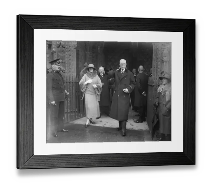 Framed Print : The King of Sweden as the guest of Sir Trehawke and Lady Kekewich The King of Sweden