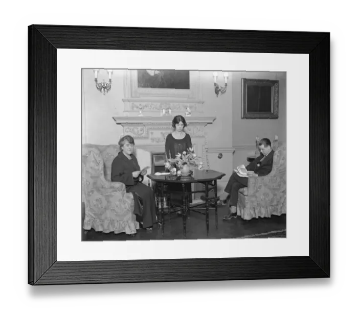 Framed Print : The deputy leaders familty at home. Mrs J R Clynes, the wife of the deputy leader Framed Print : The deputy leaders familty at home. Mrs J R Clynes, the wife of the deputy leader