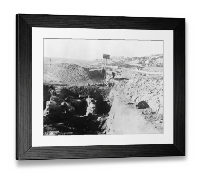 Framed Print : Palestine excavation 1924 Framed Print : Palestine excavation 1924