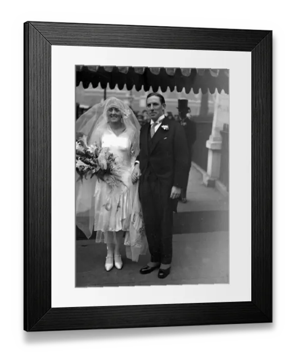 Framed Print : Wedding of Mr J. M. H. Wilson and Miss Mary E. Richards at St Margarets, Westminster Framed Print : Wedding of Mr J. M. H. Wilson and Miss Mary E. Richards at St Margarets, Westminster