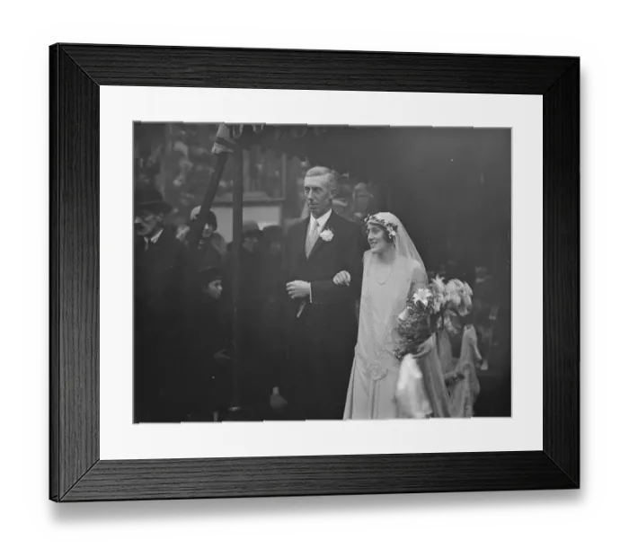 Framed Print : Wedding. Com E Bruce Gardyne and Miss J McLaren were married at St Peters Cranley Gardens Framed Print : Wedding. Com E Bruce Gardyne and Miss J McLaren were married at St Peters Cranley Gardens