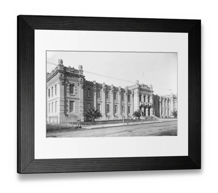 Framed Print : Military school, Montevideo of Uruguay, where the Prince of Wales will attend