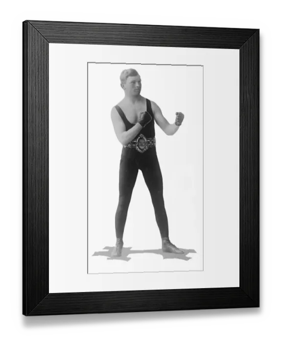 Framed Print : Joe Fox ( English Boxer ). 16 February 1923