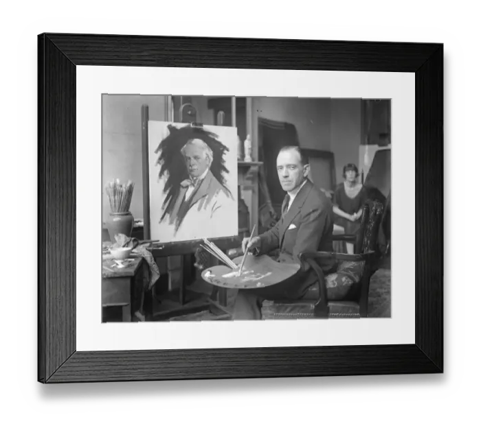 Framed Print : Mr Lloyd Georges 60th birthday. The latest portrait of Mr Lloyd George which Framed Print : Mr Lloyd Georges 60th birthday. The latest portrait of Mr Lloyd George which