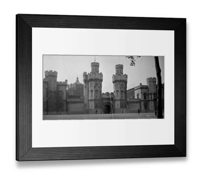 Framed Print : The Prison in Brussels in Belgium March 1921
