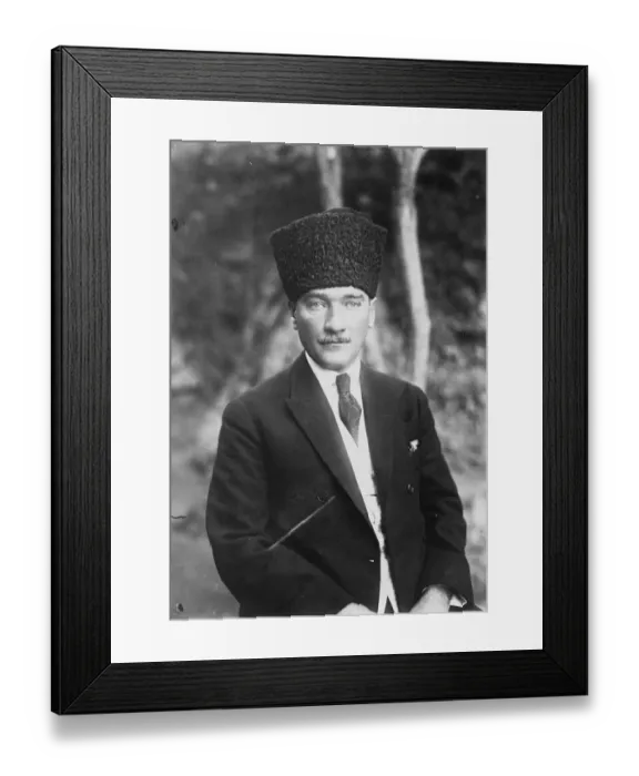 Framed Print : Turkish leader. A new portrait of Mustapha Kamal Pasha. 4 September 1923