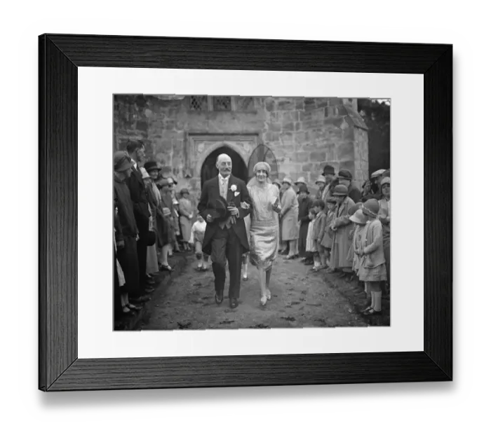 Framed Print : Assistant Sergeant at arms wedding. Sir Walter Erskine, and Miss Violet Gregory Framed Print : Assistant Sergeant at arms wedding. Sir Walter Erskine, and Miss Violet Gregory