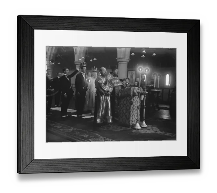 Framed Print : Wedding The marriage took place at the Russian Church, Buckingham Palace Road Framed Print : Wedding The marriage took place at the Russian Church, Buckingham Palace Road