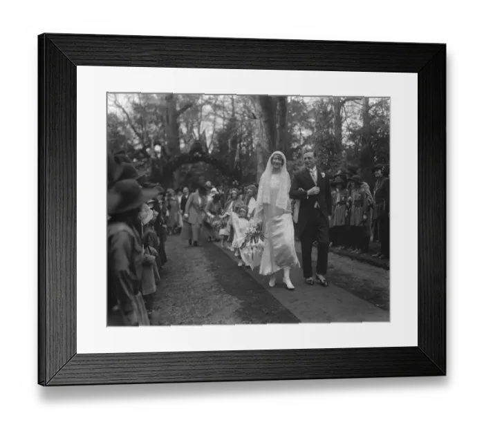 Framed Print : Wedding The marriage of Commander the Hon. A D Cochrane to Miss D Cornwallis took