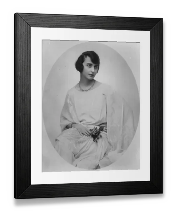 Framed Print : Countess Julieta Fera de Cerrini. 26 February 1927