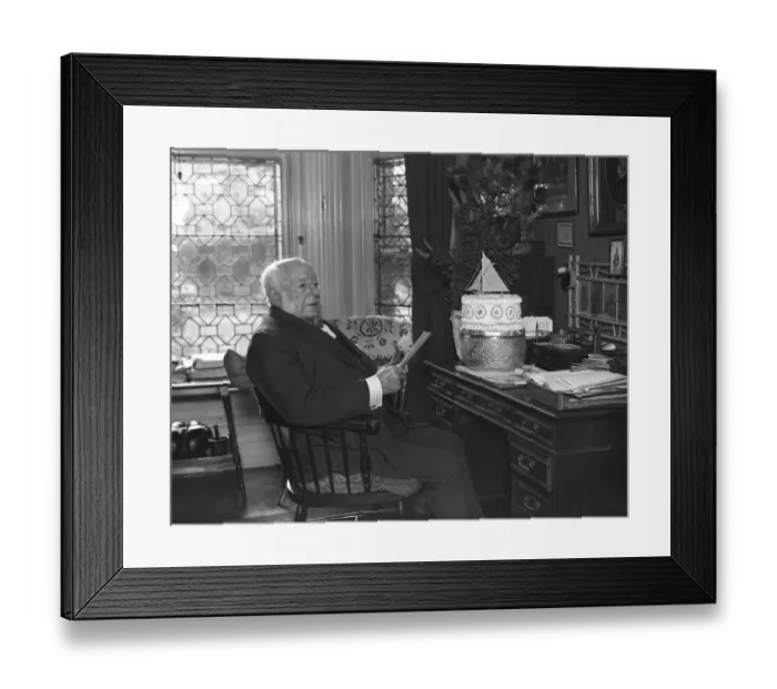 Framed Print : Admiral Sir Edmund Fremantle photographed on the occasion of his 92nd birthday. 15 Framed Print : Admiral Sir Edmund Fremantle photographed on the occasion of his 92nd birthday. 15