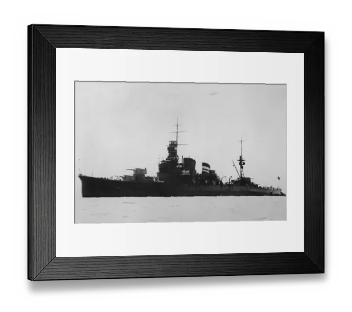 Framed Print : Japanese Battleship. Furntaka sister to Kako. March 1928 Framed Print : Japanese Battleship. Furntaka sister to Kako. March 1928