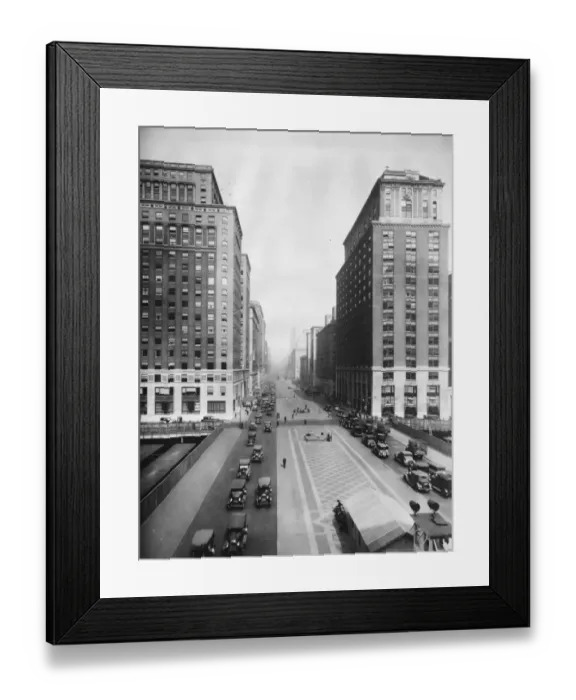 Framed Print : Street of four thousand millionaires. Park Avenue, New York, which, according