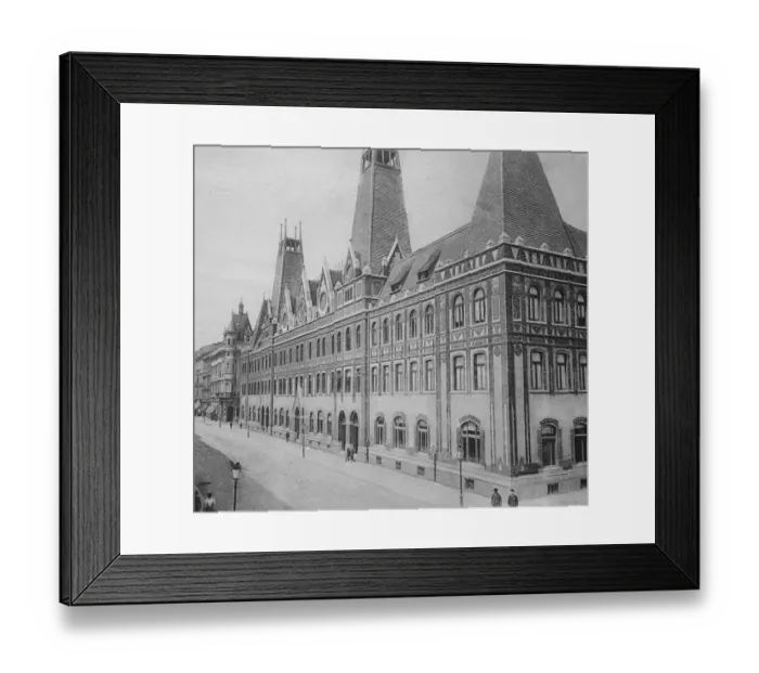 Framed Print : Yugoslavia. Zagreb ( Agram ) The General Post Office. January 1929
