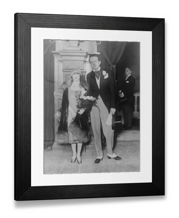 Framed Print : Notable wedding in Paris. The wedding took place in Paris of Mons. Stanislas