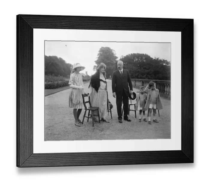 Framed Print : The garden party at Chatsworth House in connection with the wedding of Lady Rachel Cavendish