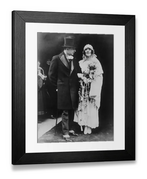 Framed Print : Mr Harry Payne Whitneys son married in Paris. The event of Paris American Fashionable