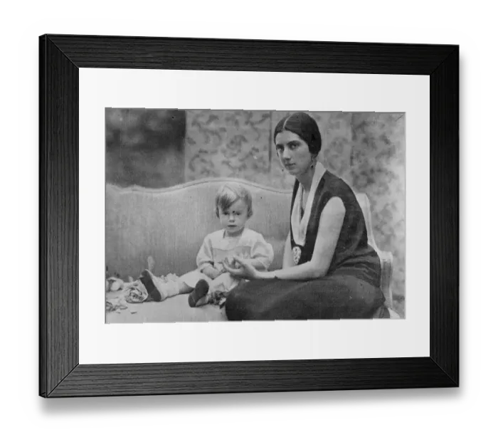 Framed Print : King of Italys grandson Princess Yolanda, who married Count Calvi di Bergolo Framed Print : King of Italys grandson Princess Yolanda, who married Count Calvi di Bergolo