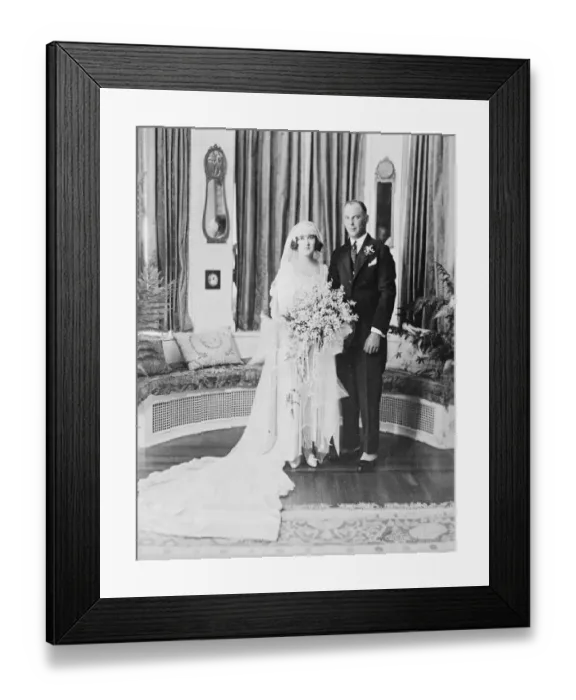 Framed Print : Canadas Royal Romance The wedding took place at Ottawa of Prince Erik of Denmark Framed Print : Canadas Royal Romance The wedding took place at Ottawa of Prince Erik of Denmark