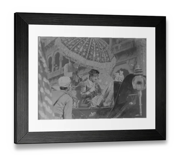 Framed Print : Mr A Indentified H H General Rajah Sir Hari Singh, nephew and heir apparent to Framed Print : Mr A Indentified H H General Rajah Sir Hari Singh, nephew and heir apparent to