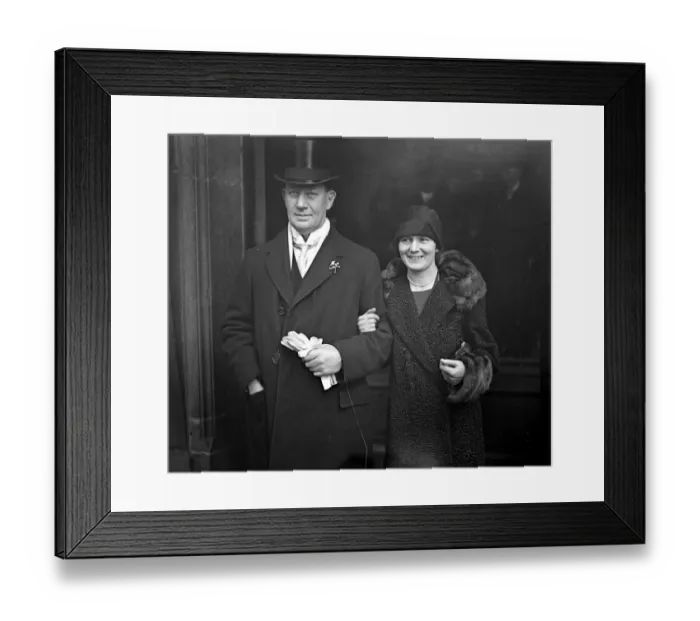 Framed Print : Wedding of Hon E. A. H. St Aubyn Harney, K. C. M. P. and Miss Kathleen Anderson