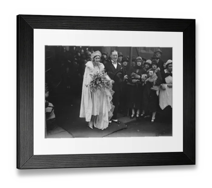 Framed Print : Lord Beaverbrooks sister weds. Miss Laura Aitken was married to Mr D M Ramsay Framed Print : Lord Beaverbrooks sister weds. Miss Laura Aitken was married to Mr D M Ramsay