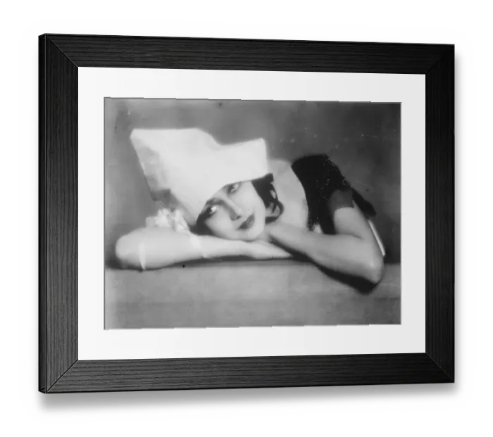 Framed Print : Lady Madcap Mme Clothilde Sakharoff, who wearing the simple costume in the pictuyre