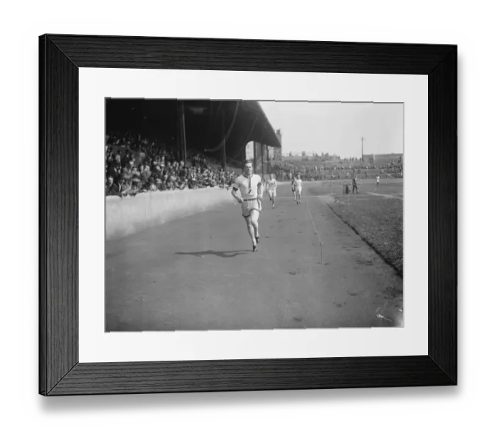 Framed Print : LAC sports at Stamford Bridge. Butler winning the 300 yards. 26 June 1926 Framed Print : LAC sports at Stamford Bridge. Butler winning the 300 yards. 26 June 1926