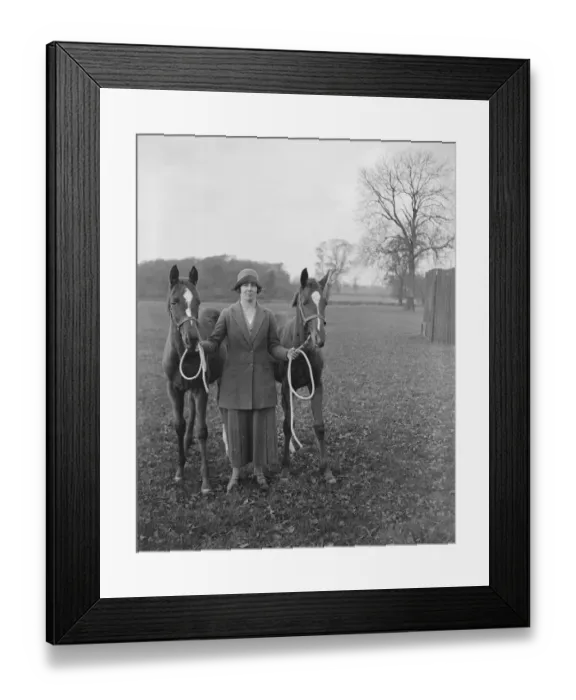 Framed Print : Miss Gladys Yule, daughter of Sir David and Lady Yule, photographed at Hamstead Park, Radlett Framed Print : Miss Gladys Yule, daughter of Sir David and Lady Yule, photographed at Hamstead Park, Radlett