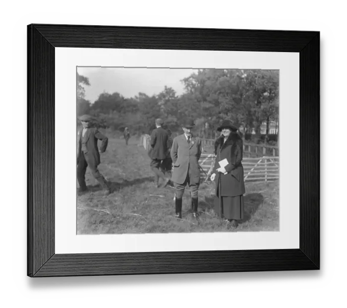 Framed Print : Chertsey Agricultural Show. Sir Edward Stern chatting with Baroness de Worms. 11 Framed Print : Chertsey Agricultural Show. Sir Edward Stern chatting with Baroness de Worms. 11