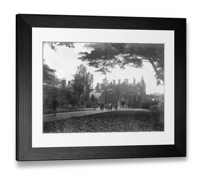 Framed Print : Taplow Court, Taken on visit of American officers near Berkshire 1919 Framed Print : Taplow Court, Taken on visit of American officers near Berkshire 1919
