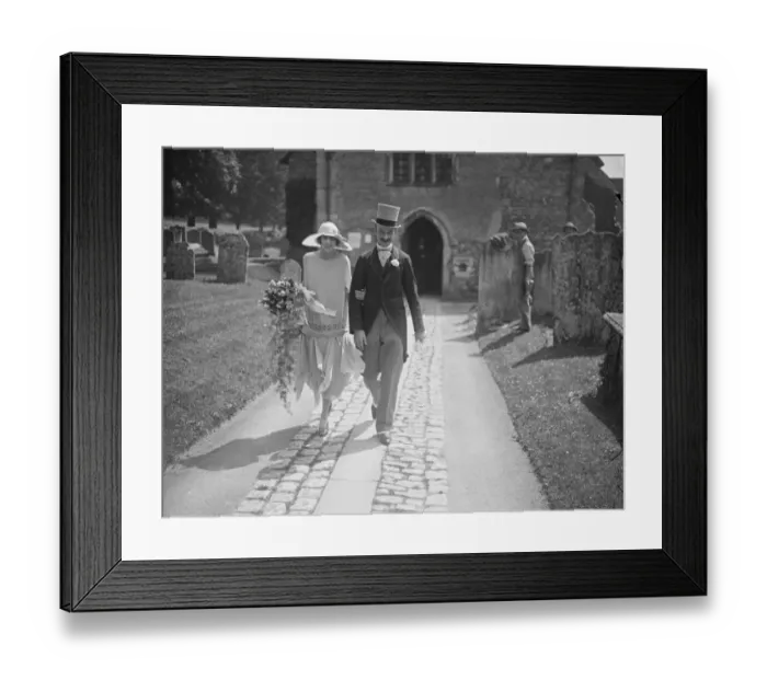 Framed Print : Mayor of Maidstone Weds The marriage took place at Boxley Parish Church of Mr Hugh Framed Print : Mayor of Maidstone Weds The marriage took place at Boxley Parish Church of Mr Hugh